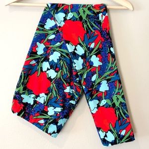 LuLaRoe | graphic flower print leggings TC